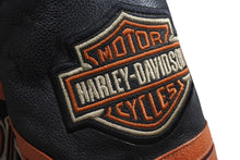 Load image into Gallery viewer, HARLEY-DAVIDSON ハーレーダビットソン ライダースジャケット レザージャケット ブラック ブラウン レザー M メンズ 美品 中古 4b001829