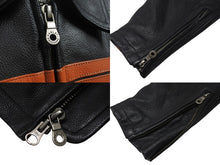 Load image into Gallery viewer, HARLEY-DAVIDSON ハーレーダビットソン ライダースジャケット レザージャケット ブラック ブラウン レザー M メンズ 美品 中古 4b001829
