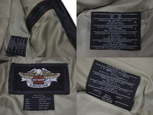 HARLEY-DAVIDSON ハーレーダビットソン ライダースジャケット レザージャケット ブラック ブラウン レザー M メンズ 美品 中古 4b001829