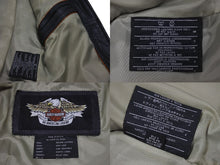 Load image into Gallery viewer, HARLEY-DAVIDSON ハーレーダビットソン ライダースジャケット レザージャケット ブラック ブラウン レザー M メンズ 美品 中古 4b001829