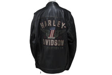 Load image into Gallery viewer, HARLEY-DAVIDSON ハーレーダビットソン ライダースジャケット レザージャケット ブラック レザー XL メンズ 美品 中古 4b001829
