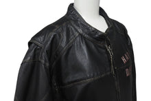 Load image into Gallery viewer, HARLEY-DAVIDSON ハーレーダビットソン ライダースジャケット レザージャケット ブラック レザー XL メンズ 美品 中古 4b001829