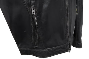 HARLEY-DAVIDSON ハーレーダビットソン ライダースジャケット レザージャケット ブラック レザー XL メンズ 美品 中古 4b001829