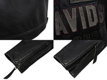 Load image into Gallery viewer, HARLEY-DAVIDSON ハーレーダビットソン ライダースジャケット レザージャケット ブラック レザー XL メンズ 美品 中古 4b001829