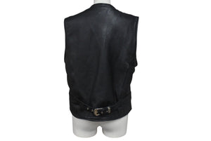 HARLEY DAVIDSON ハーレイダビットソン USA製 vintage ヴィンテージ レザー ベスト 本革 サイズ 40 美品 中古 4b001831