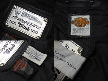 Load image into Gallery viewer, HARLEY DAVIDSON ハーレイダビットソン USA製 vintage ヴィンテージ レザー ベスト 本革 サイズ 40 美品 中古 4b001831