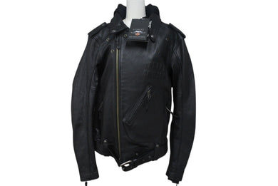 極美品 HARLEYDAVIDSON ハーレーダビッドソン Potomac 3-in-1レザージャケット 9800122VM サイズM ブラック 中古 4b001832