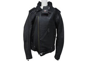 極美品 HARLEYDAVIDSON ハーレーダビッドソン Potomac 3-in-1レザージャケット 9800122VM サイズM ブラック 中古 4b001832