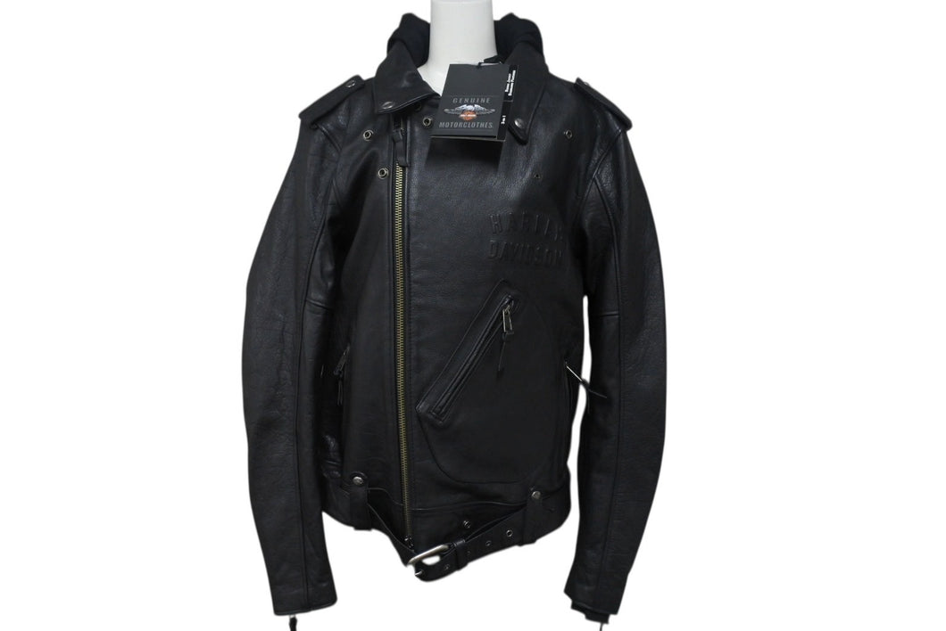 極美品 HARLEYDAVIDSON ハーレーダビッドソン Potomac 3-in-1レザージャケット 9800122VM サイズM ブラック 中古 4b001832