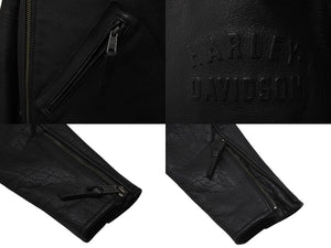 極美品 HARLEYDAVIDSON ハーレーダビッドソン Potomac 3-in-1レザージャケット 9800122VM サイズM ブラック 中古 4b001832
