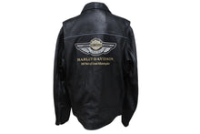 Load image into Gallery viewer, HARLEY-DAVIDSON ハーレーダビットソン ライダースジャケット レザージャケット ブラック レザー L メンズ 美品 中古 4b001835