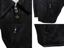 Load image into Gallery viewer, HARLEY-DAVIDSON ハーレーダビットソン ライダースジャケット レザージャケット ブラック レザー L メンズ 美品 中古 4b001835