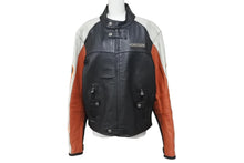 Load image into Gallery viewer, 極美品 HARLEY-DAVIDSON ハーレーダビットソン ライダースジャケット ブラック グレー ブラウン レザー M メンズ 中古 4b001837