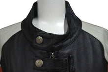 Load image into Gallery viewer, 極美品 HARLEY-DAVIDSON ハーレーダビットソン ライダースジャケット ブラック グレー ブラウン レザー M メンズ 中古 4b001837