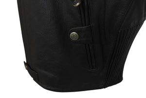 極美品 HARLEY-DAVIDSON ハーレーダビットソン ライダースジャケット ブラック グレー ブラウン レザー M メンズ 中古 4b001837