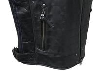 画像をギャラリービューアに読み込む, HARLEY DAVIDSON ハーレーダビッドソン 115周年記念品 レザーベスト 98001-18ac カウレザー 刺繍 ブラック サイズ L 美品 中古 4b001838