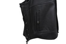 Load image into Gallery viewer, 新品未使用品 HARLEY-DAVIDSON ハーレーダビッドソン TRADITION Ⅱ LEATHER VEST レザー ベスト ブラック 黒 バイク 中古 4b001843