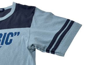 HYSTERIC GLAMOUR ヒステリックグラマー 半袖リンガーTシャツ 2CT-4900 フリーサイズ スターモチーフ ブルー ネイビー 美品 中古 4b001846 