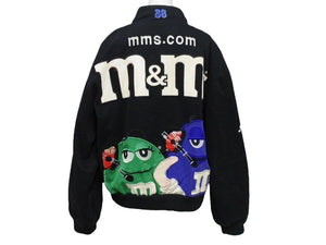 JH DESIGN スタジャン M＆M’s ロゴ ワッペン コットン レーシングジャケット vintage ヴィンテージ RN76599 ブラック 中古 4b001847
