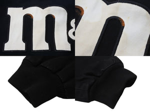 JH DESIGN スタジャン M＆M’s ロゴ ワッペン コットン レーシングジャケット vintage ヴィンテージ RN76599 ブラック 中古 4b001847