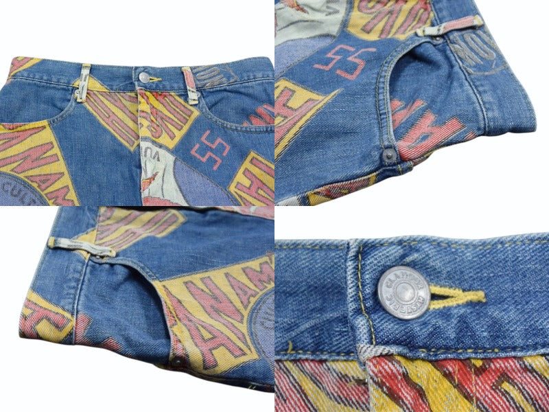 希少 HYSTERICS ロゴ総柄 デニム ミニスカート vintage 希少 HYSTERICS ロゴ総柄 デニム ミニスカート vintage