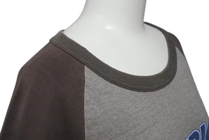hysteric glamour ヒステリック グラマー ラグラン 長袖 Tシャツ 2CL-5620 00s グレー ブルー コットン 中古 4b001854