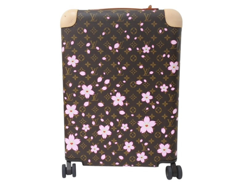 新品同様 LOUIS VUITTON ルイヴィトン ホライゾン 55 スーツケース キャリーバッグ M13788 モノグラム チェリーブロッサム 桜 村上隆 中古 4b001857
