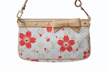 Load image into Gallery viewer, 新品同様 LOUIS VUITTON ルイヴィトン ポシェット アクセソワール アクセサリーポーチ M92008 モノグラム チェリーブロッサム 村上隆 中古 4b001859