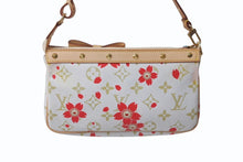 Load image into Gallery viewer, 新品同様 LOUIS VUITTON ルイヴィトン ポシェット アクセソワール アクセサリーポーチ M92008 モノグラム チェリーブロッサム 村上隆 中古 4b001859