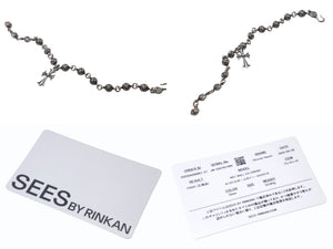CHROME HEARTS クロムハーツ #1クロスボール タイニーCHクロス ブレスレット 重量約53.6g 全長約27cm シルバー925 美品 中古 4b001867 