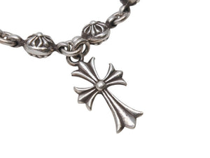CHROME HEARTS クロムハーツ #1クロスボール タイニーCHクロス ブレスレット 重量約53.6g 全長約27cm シルバー925 美品 中古 4b001867 