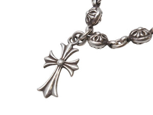 CHROME HEARTS クロムハーツ #1クロスボール タイニーCHクロス ブレスレット 重量約53.6g 全長約27cm シルバー925 美品 中古 4b001867 