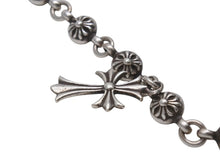 画像をギャラリービューアに読み込む, CHROME HEARTS クロムハーツ #1クロスボール タイニーCHクロス ブレスレット 重量約53.6g 全長約27cm シルバー925 美品 中古 4b001867 