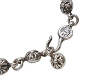 画像をギャラリービューアに読み込む, CHROME HEARTS クロムハーツ #1クロスボール タイニーCHクロス ブレスレット 重量約53.6g 全長約27cm シルバー925 美品 中古 4b001867 