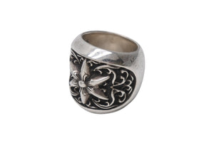 極美品 CHROME HEARTS クロムハーツ クラシック オーバルスターリング 重量約34.2g サイズ12号 .925/2002刻印 シルバ−925 中古 4b001869 