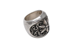 極美品 CHROME HEARTS クロムハーツ クラシック オーバルスターリング 重量約34.2g サイズ12号 .925/2002刻印 シルバ−925 中古 4b001869 