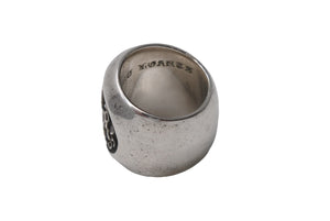 極美品 CHROME HEARTS クロムハーツ クラシック オーバルスターリング 重量約34.2g サイズ12号 .925/2002刻印 シルバ−925 中古 4b001869 