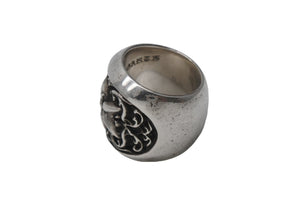 極美品 CHROME HEARTS クロムハーツ クラシック オーバルスターリング 重量約34.2g サイズ12号 .925/2002刻印 シルバ−925 中古 4b001869 
