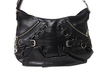 Load image into Gallery viewer, Christian Dior クリスチャン ディオール ガリアーノ期 オールレザー ワンショルダーバッグ ブラック 美品 中古 4b001872