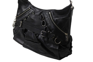 Christian Dior クリスチャン ディオール ガリアーノ期 オールレザー ワンショルダーバッグ ブラック 美品 中古 4b001872