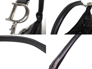 Christian Dior クリスチャン ディオール ガリアーノ期 オールレザー ワンショルダーバッグ ブラック 美品 中古 4b001872