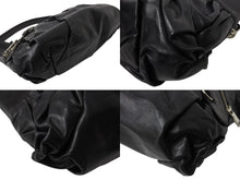 Load image into Gallery viewer, Christian Dior クリスチャン ディオール ガリアーノ期 オールレザー ワンショルダーバッグ ブラック 美品 中古 4b001872