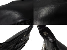 Load image into Gallery viewer, Christian Dior クリスチャン ディオール ガリアーノ期 オールレザー ワンショルダーバッグ ブラック 美品 中古 4b001872