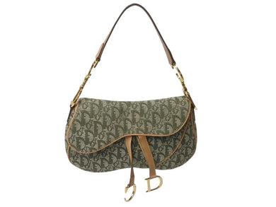 Christian Dior クリスチャンディオール トロッター ワンショルダーバッグ RU0022 キャンバス カーキ ブラウン マルチカラー 美品 中古 4b001873