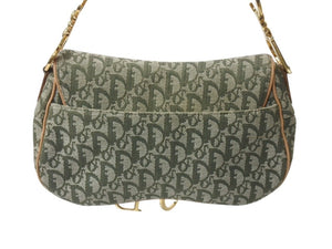 Christian Dior クリスチャンディオール トロッター ワンショルダーバッグ RU0022 キャンバス カーキ ブラウン マルチカラー 美品 中古 4b001873