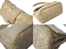 Load image into Gallery viewer, CHRISTIAN DIOR クリスチャンディオール カナージュ ニューロック セミショルダーバッグ レディディオール ベージュ 美品 中古 4b001876