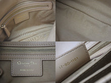 Load image into Gallery viewer, CHRISTIAN DIOR クリスチャンディオール カナージュ ニューロック セミショルダーバッグ レディディオール ベージュ 美品 中古 4b001876