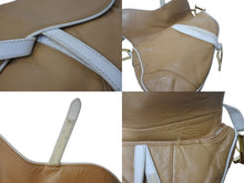 Load image into Gallery viewer, CHRISTIAN DIOR クリスチャンディオール サドルバッグ MU0030 ブラウン ストラップ付き ゴールド金具 美品 中古 4b001878