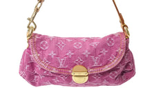 Load image into Gallery viewer, 極美品 LOUIS VUITTON ルイヴィトン ミニプリーティ ワンショルダーバッグ M95216 モノグラム デニム ピンク 中古 4b001887