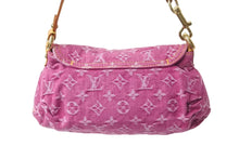 Load image into Gallery viewer, 極美品 LOUIS VUITTON ルイヴィトン ミニプリーティ ワンショルダーバッグ M95216 モノグラム デニム ピンク 中古 4b001887